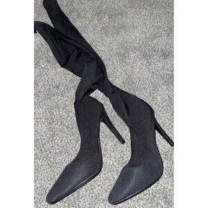 Cape Robin Black Over The Knee Sock Boot Size 8